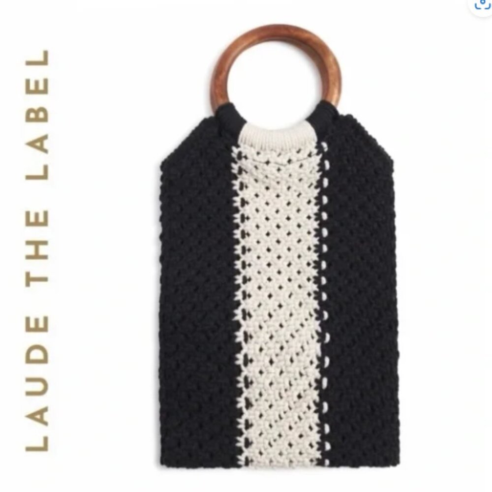 NWT Curateur x LAUDE THE LABEL Gabby Mini Macrame Bag - Picture 2 of 11